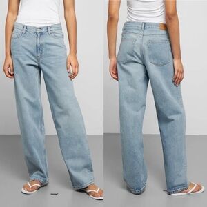 WEEKDAY Rail Loose Baggy Wide Leg Jeans, 29
